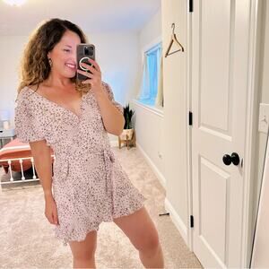 NWT MISSGUIDED Purple Floral Mini Dress 6P
